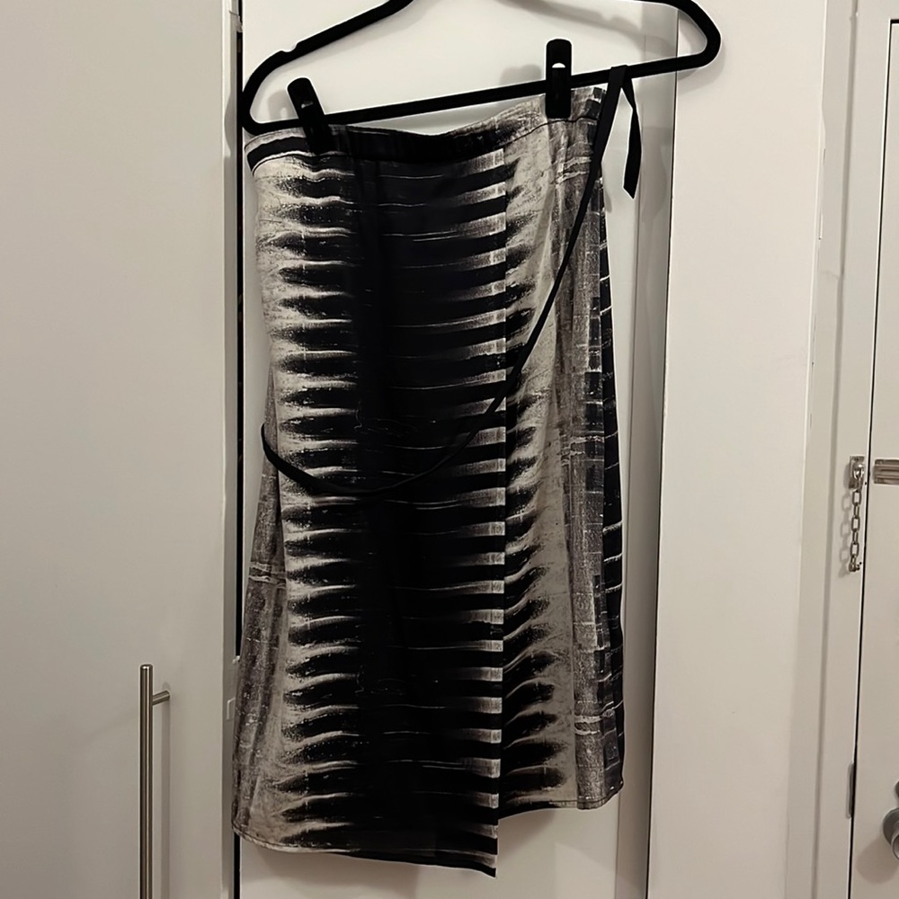 Helmut lang strapless wrap dress (2)